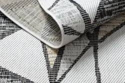 Teppich SISAL COOPER Mosaik 22208 ecru / schwarz