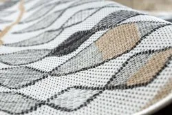 Teppich SISAL COOPER Diamanten, Zickzack 22217 ecru / schwarz