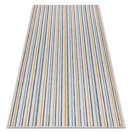 Teppich SISAL COOPER Streifen, Etno 22237 ecru / dunkelblau