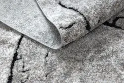 Modern Teppich COZY 8985 Brick Pflasterung Backstein, Stein - Strukturell zwei Ebenen aus Vlies grau