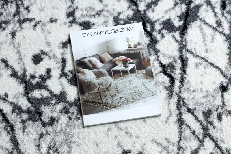 Modern Teppich COZY 8871 Marble, Marmor - Strukturell zwei Ebenen aus Vlies grau