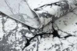 Modern Teppich COZY 8871 Marble, Marmor - Strukturell zwei Ebenen aus Vlies grau