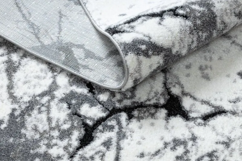 Modern Teppich COZY 8871 Marble, Marmor - Strukturell zwei Ebenen aus Vlies grau