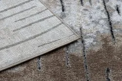 Modern Teppich COZY 8876 Rio - Strukturell zwei Ebenen aus Vlies braun