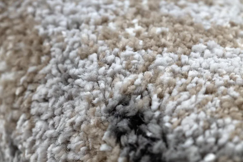 Modern Teppich COZY 8876 Rio - Strukturell zwei Ebenen aus Vlies braun