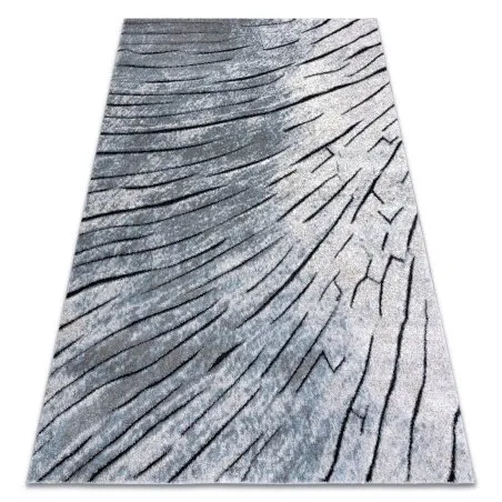 Modern Teppich COZY 8874 Timber, Holz - Strukturell zwei Ebenen aus Vlies grau / blau