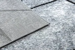 Modern Teppich COZY 8872 Wall, Geometrisch, Dreiecke - Strukturell zwei Ebenen aus Vlies grau / blau