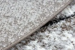 Modern Teppich COZY 8872 Kreis Wall, Geometrisch, Dreiecke - Strukturell zwei Ebenen aus Vlies braun