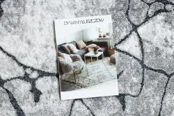 Chodnik nowoczesny COZY 8873 Cracks Popękany beton - Strukturalny, dwa poziomy runa ciemny szary
