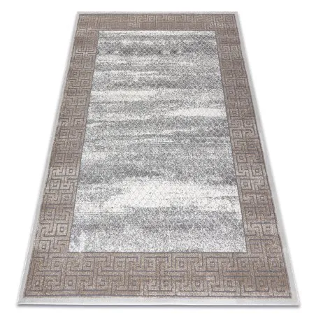 Modern NOBLE Teppich 1512 67 Rahmen, griechisch vintage - Strukturell zwei Ebenen aus Vlies creme / beige