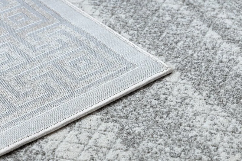 Modern NOBLE Teppich 1512 67 Rahmen, griechisch vintage - Strukturell zwei Ebenen aus Vlies creme / beige