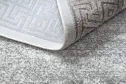 Modern NOBLE Teppich 1512 67 Rahmen, griechisch vintage - Strukturell zwei Ebenen aus Vlies creme / beige