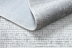 Modern NOBLE Teppich 9730 65 Rahmen vintage - Strukturell zwei Ebenen aus Vlies creme / grau