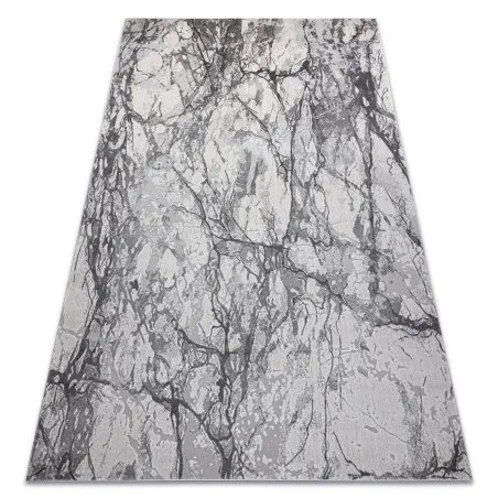 Modern NOBLE Teppich 9962 65 Marmor, Stein - Strukturell zwei Ebenen aus Vlies creme / grau