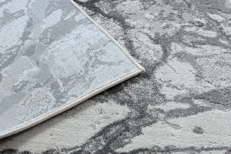 Modern NOBLE Teppich 9962 65 Marmor, Stein - Strukturell zwei Ebenen aus Vlies creme / grau