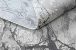 Modern NOBLE Teppich 9962 65 Marmor, Stein - Strukturell zwei Ebenen aus Vlies creme / grau