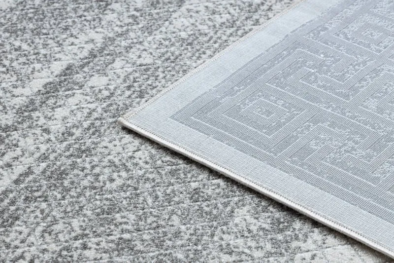 Modern NOBLE Teppich 1512 64 Rahmen, griechisch vintage - Strukturell zwei Ebenen aus Vlies creme / grau