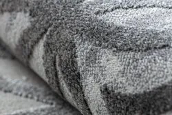 Modern NOBLE Teppich 1532 45 Vintage, Marokkanisches Spalier - Strukturell zwei Ebenen aus Vlies grau
