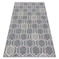 Teppich SPRING 20404332 Sechseck Sisal, geschlungen - grau