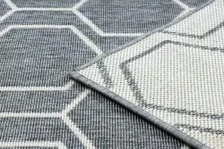 Teppich SPRING 20404332 Sechseck Sisal, geschlungen - grau 