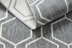 Teppich SPRING 20404332 Sechseck Sisal, geschlungen - grau 