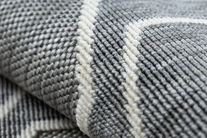Teppich SPRING 20404332 Sechseck Sisal, geschlungen - grau 