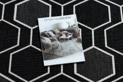 Teppich SPRING 20404993 Sechseck Sisal, geschlungen - schwarz