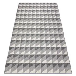 Teppich SPRING 20406332 Diamanten Dreiecke, geschlungen - grau