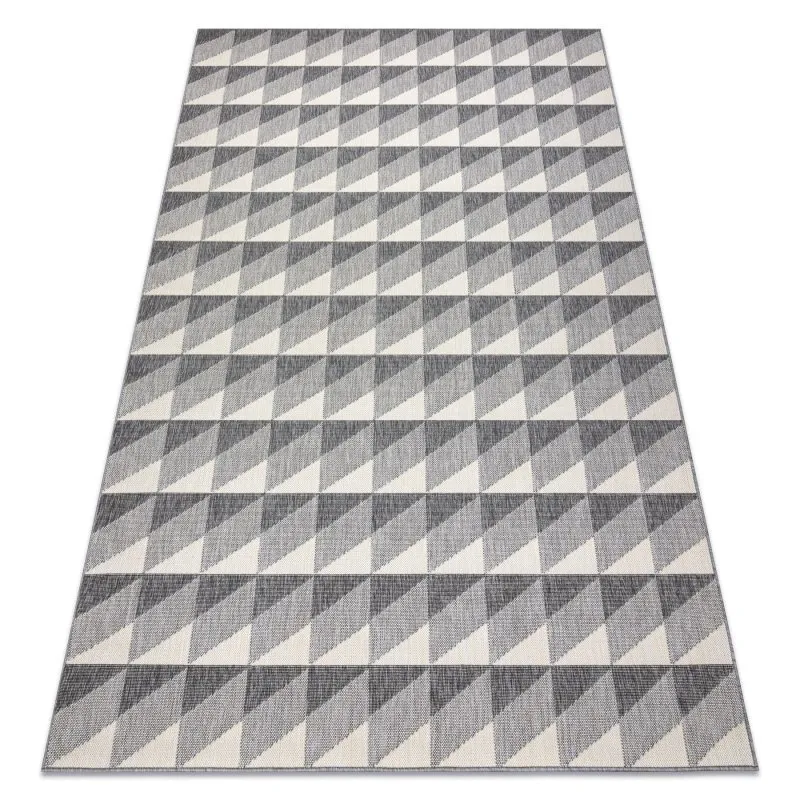 Teppich SPRING 20406332 Diamanten Dreiecke, geschlungen - grau 