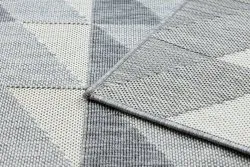 Teppich SPRING 20406332 Diamanten Dreiecke, geschlungen - grau 