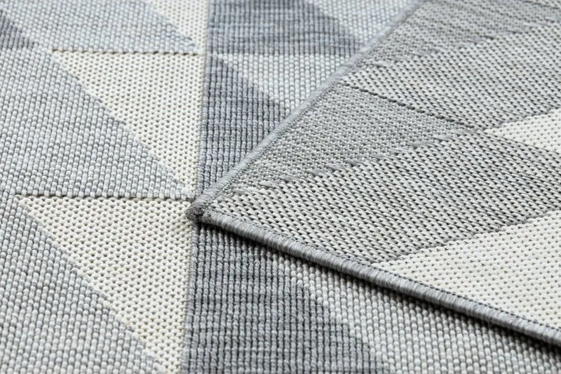 Teppich SPRING 20406332 Diamanten Dreiecke, geschlungen - grau 