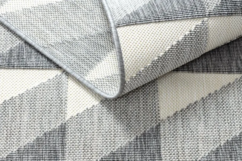 Teppich SPRING 20406332 Diamanten Dreiecke, geschlungen - grau 