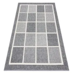 Teppich SPRING 20426332 Quadrate, Rahmen geschlungen - grau