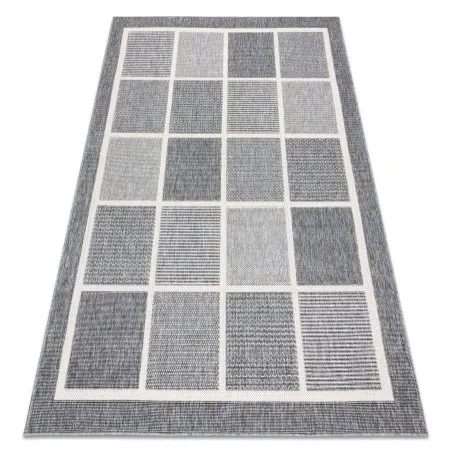 Teppich SPRING 20426332 Quadrate, Rahmen geschlungen - grau 