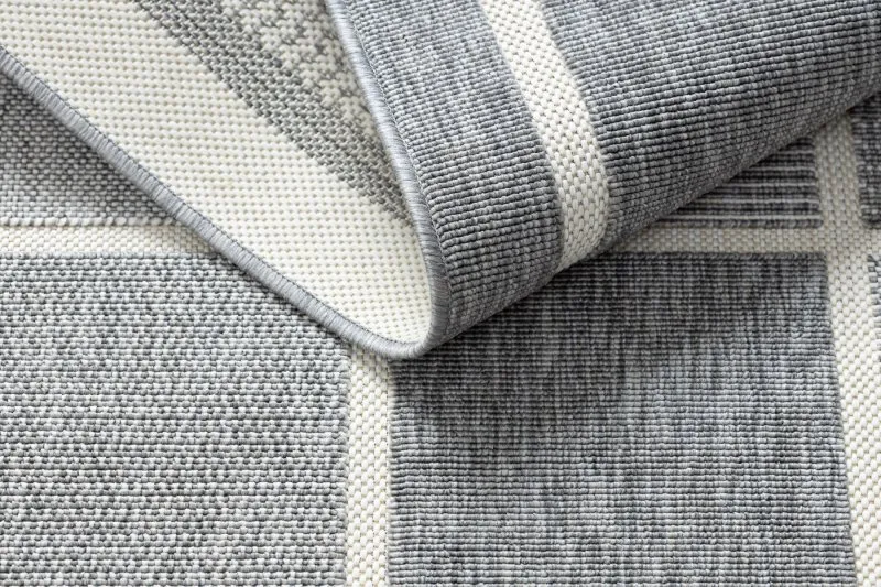 Teppich SPRING 20426332 Quadrate, Rahmen geschlungen - grau 