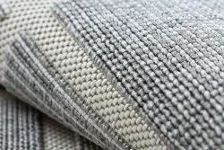 Teppich SPRING 20426332 Quadrate, Rahmen geschlungen - grau 