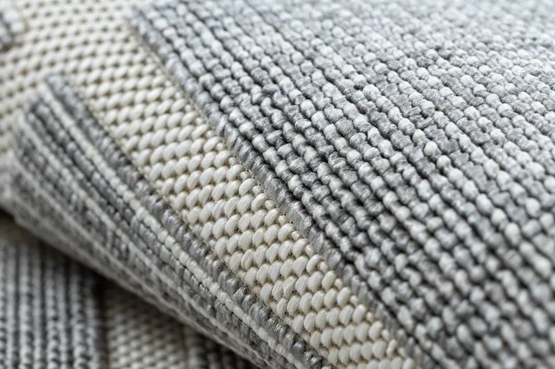 Teppich SPRING 20426332 Quadrate, Rahmen geschlungen - grau 