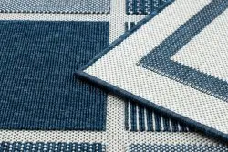 Teppich SPRING 20426994 Quadrate, Rahmen geschlungen - blau