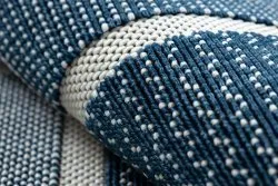 Teppich SPRING 20426994 Quadrate, Rahmen geschlungen - blau