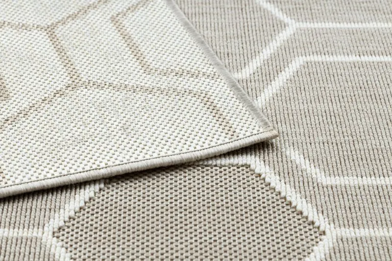 Teppich SPRING 20404558 Sechseck Sisal, geschlungen - beige