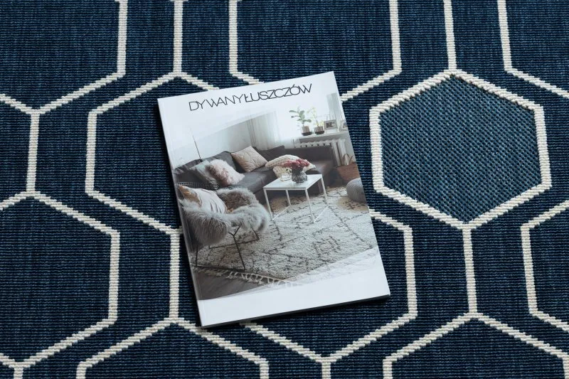 Teppich SPRING 20404994 Sechseck Sisal, geschlungen - blau