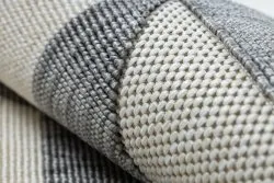 Teppich SPRING 20414332 Dreiecke, geschlungen - grau / creme