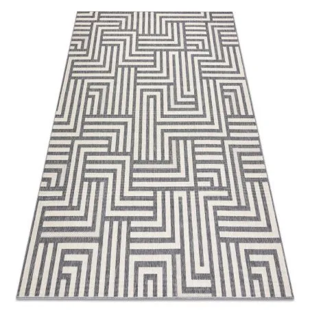 Teppich SPRING 20421332 Labyrinth, geschlungen - creme / grau