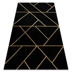 Exklusiv EMERALD Teppich glamour, stilvoll geometrisch schwarz / gold