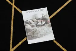 Exklusiv EMERALD Teppich 1012 glamour, stilvoll geometrisch schwarz / gold