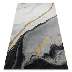 Exklusiv EMERALD Teppich glamour, stilvoll Marmor schwarz / gold