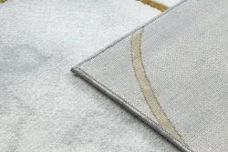 Exklusiv EMERALD Teppich 1016 glamour, stilvoll art deco Marmor creme / gold