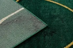 Exklusiv EMERALD Teppich 1016 glamour, stilvoll art deco Marmor Flaschengrün / gold