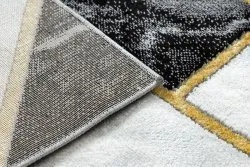 Exklusiv EMERALD Teppich 1015 glamour, stilvoll Marmor, geometrisch schwarz / gold