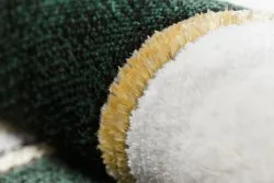 Exklusiv EMERALD Teppich 1015 glamour, stilvoll Marmor, geometrisch Flaschengrün / gold